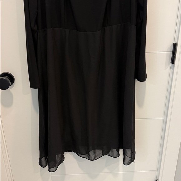 New Noir Black Long Sleeve Beaded Yoke Dress size 2X - Picture 4 of 10